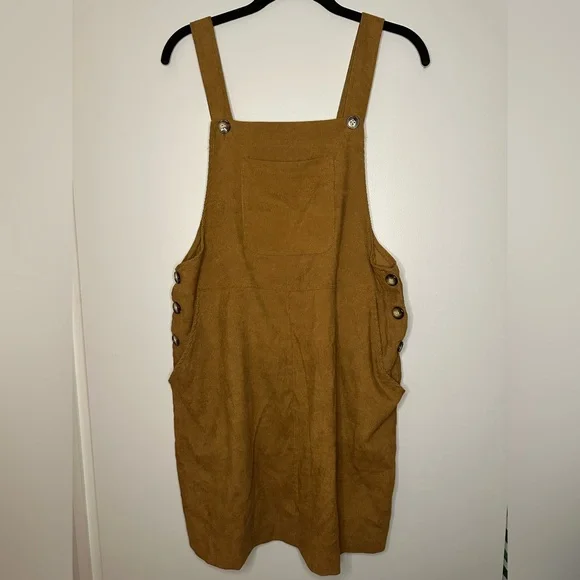 SHEIN Corduroy Overall Mini Dress – Perfect for Layering - Picture 6 of 9